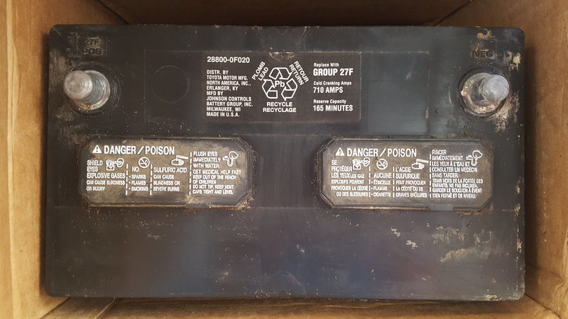 [For sale] OEM Toyota Tundra battery (group 27F) | Toyota Tundra Forum
