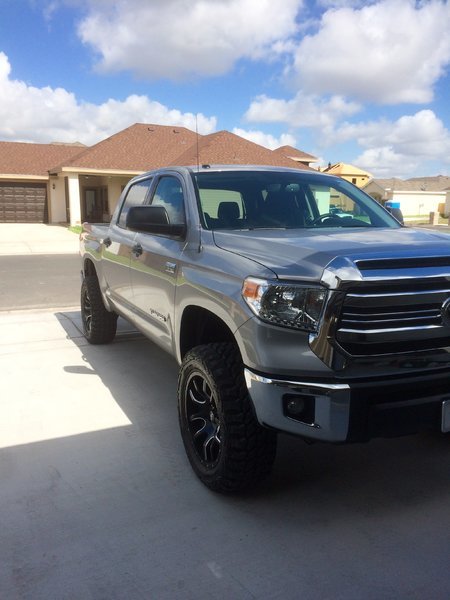 Silver Sky Tundra, Black or color matched fender flares? | Toyota
