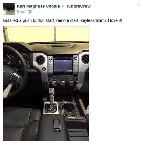 push button start toyota tundra #3